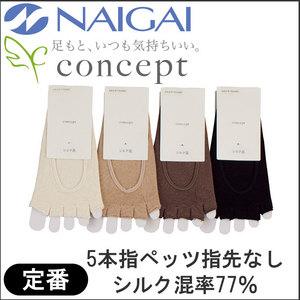 婦人 シルク混5本指フットカバー指切 <img src="/banner_images/banner_0000000180.gif">