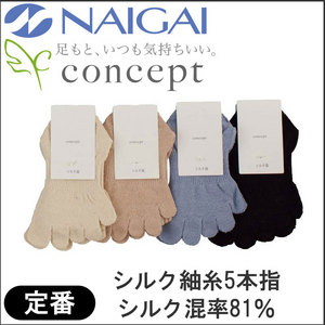 婦人 シルク紬糸5本指ソックス<img src="/banner_images/banner_0000000181.gif">