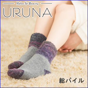 総パイル グラデーション ルームソックス