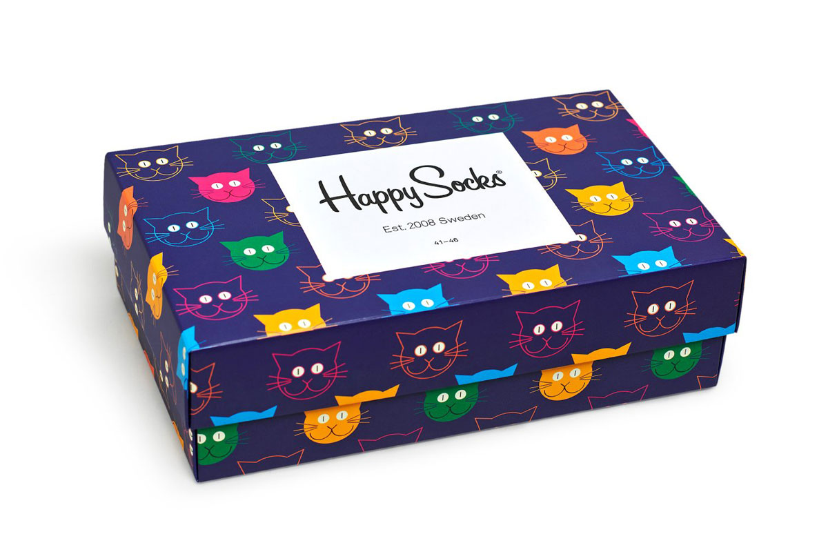3-Pack Mixed Cat Socks Gift Set(36-40)