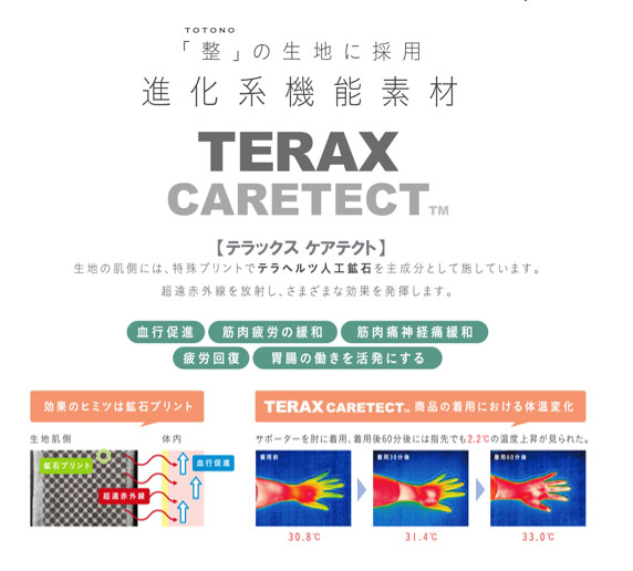 進化系機能素材 TERAX CARETECT 使用 お休みレギンス