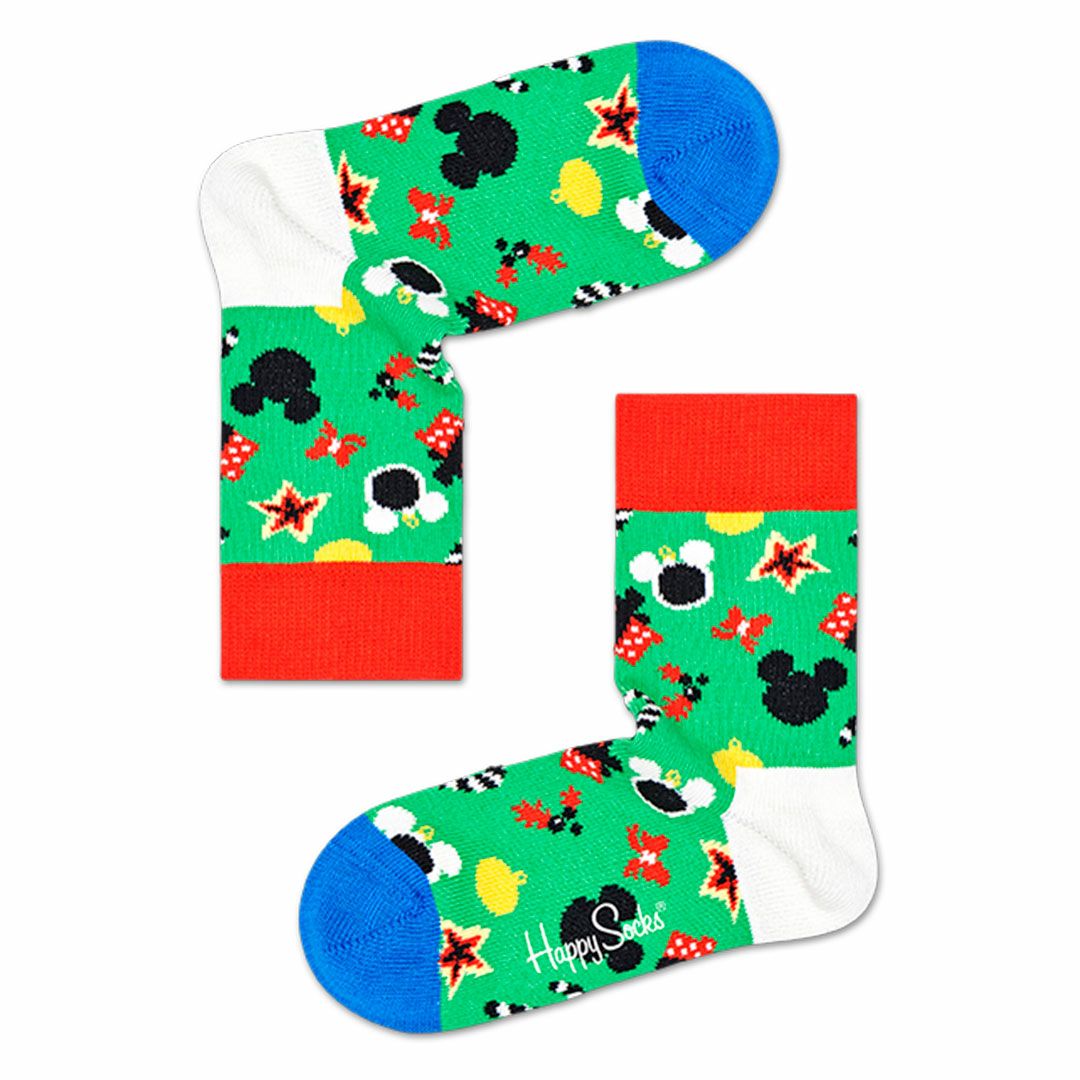 【Limited】Happy Socks × Disney ( ディズニー ) Treemendous Sock （ トゥリーメンダス ソック ） 子供 クルー丈