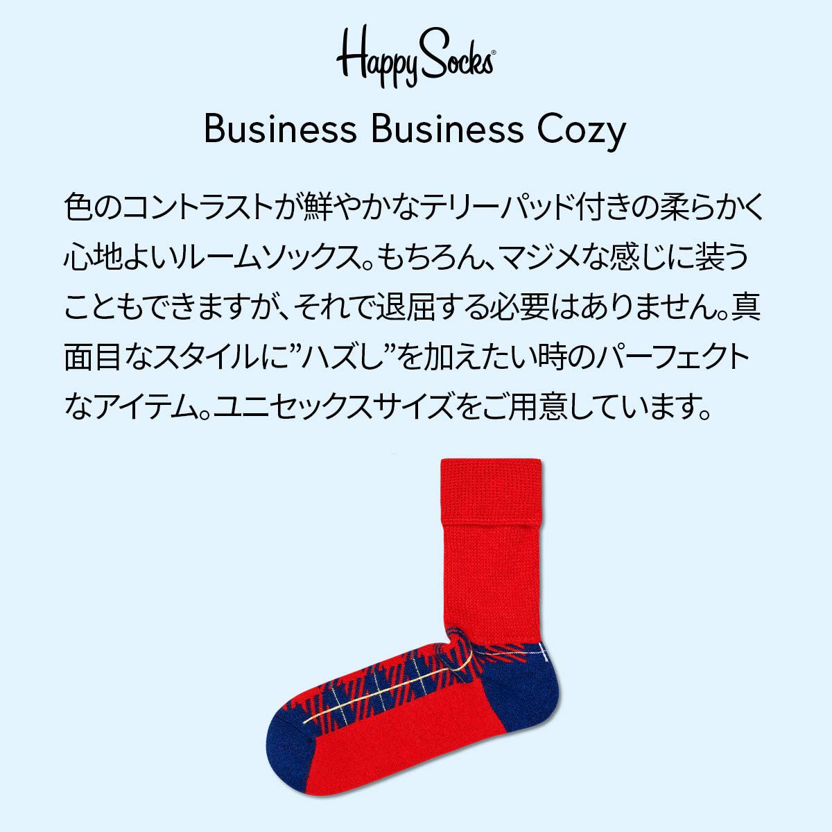 Business Business Cozy（ ビジネス ビジネス コゥジー ） クルー丈 ルームソックス 靴下 紳士 メンズ ＆ レディース <img src='/banner_images/banner_0000000182.gif'>
