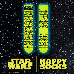 【23FW コラボ】 【Limited】 Happy Socks×Star Wars Storm TrooPer Sock  <img src='/banner_images/banner_0000000180.gif'>