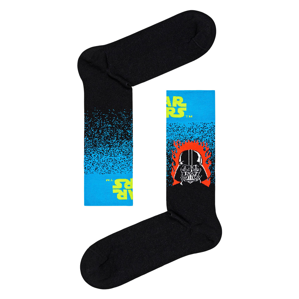 【23FW コラボ】 【Limited】 Happy Socks×Star Wars(スターウォーズ)  Darth Vader Sock ダース・ベイダー クルー丈 ソックス 靴下 ユニセックス メンズ ＆ レディース