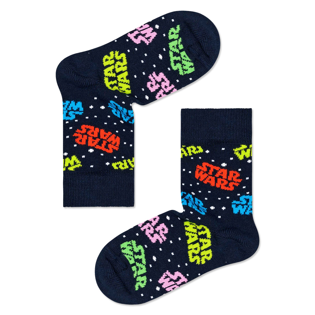 【23FW コラボ/KIDS】【Limited】 Happy Socks×Star Wars Kids Sock 子供 クルー丈 ソックス <img src='/banner_images/banner_0000000180.gif'>