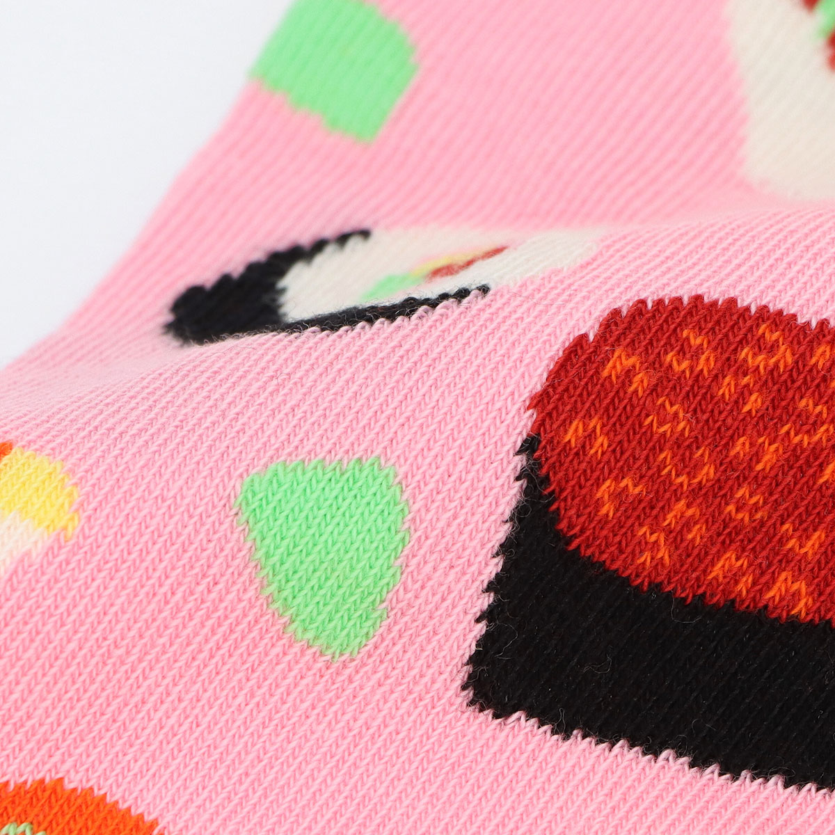 Happy Socks ハッピーソックス SUSHI（スシ）26-29.5cm クルー丈 ソックス 靴下 ユニセックス メンズ