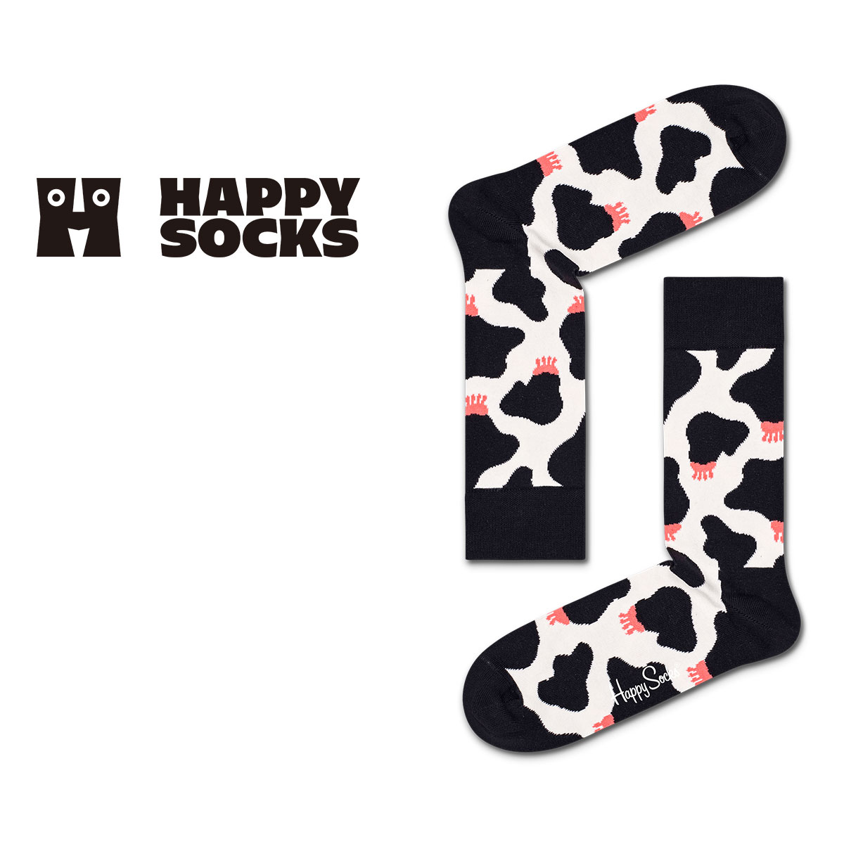 Happy Socks ハッピーソックス Cowzy Sock （ カウジーソックス ）クルー丈 ソックス 靴下 ユニセックス メンズ ＆ レディース 