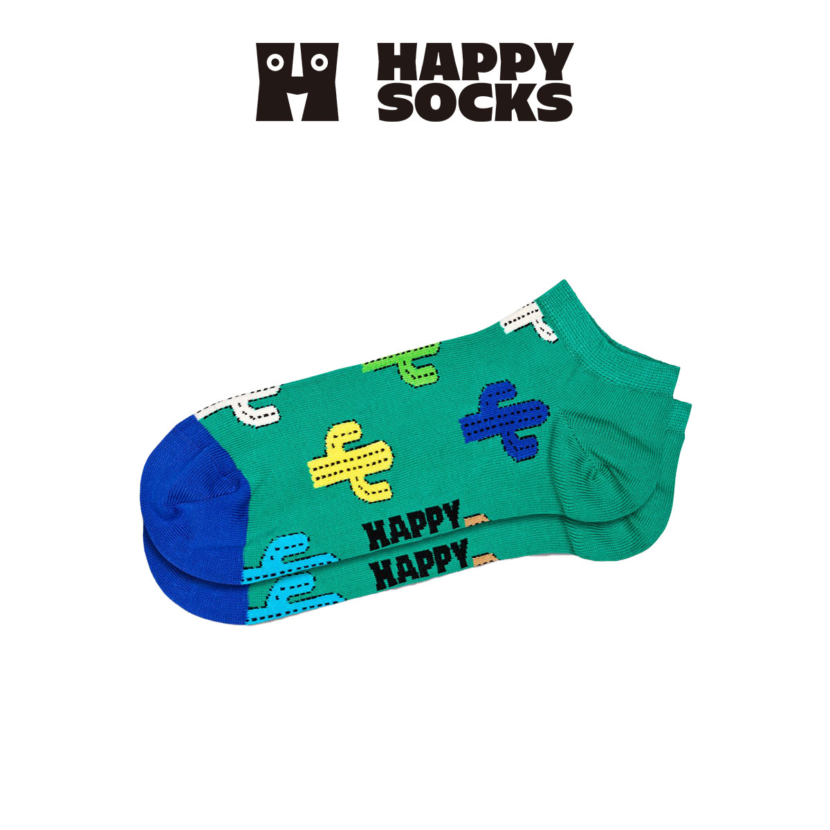 Happy Socks ハッピーソックス Cactus Low Sock ( カクタス ) サボテン スニーカー丈 ソックス ユニセックス メンズ ＆ レディース 10240008