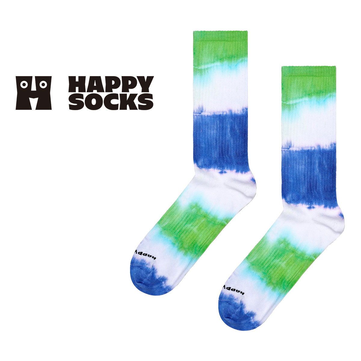 Happy Socks ハッピーソックス Dip Dye Sneaker ( ディップダイ ) クルー丈 ソックス ユニセックス メンズ ＆ レディース スポーツ 10240040