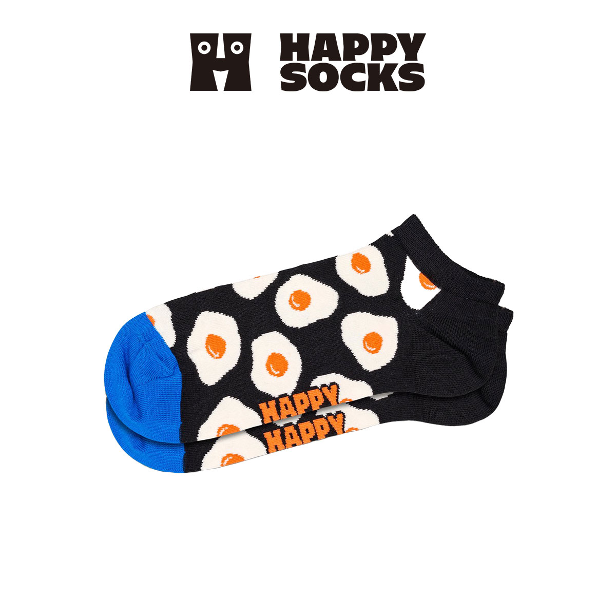 Happy Socks ハッピーソックス Sunny Side Up ( サニー サイド アップ ) 目玉焼き スニーカー丈 ソックス ユニセックス メンズ ＆ レディース 10240010
