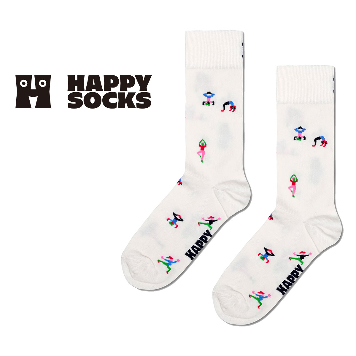 Happy Socks ハッピーソックス  Yogi(ヨギ ) クルー丈 ソックス メンズ ＆ レディース  10240291