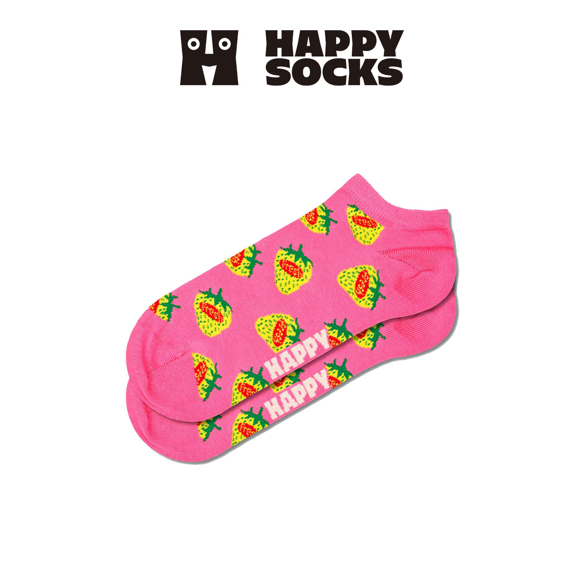 Happy Socks ハッピーソックス  Strawberry Fresh(ストロベリー フレッシュ ) スニーカー丈 ソックス メンズ ＆ レディース  10240221