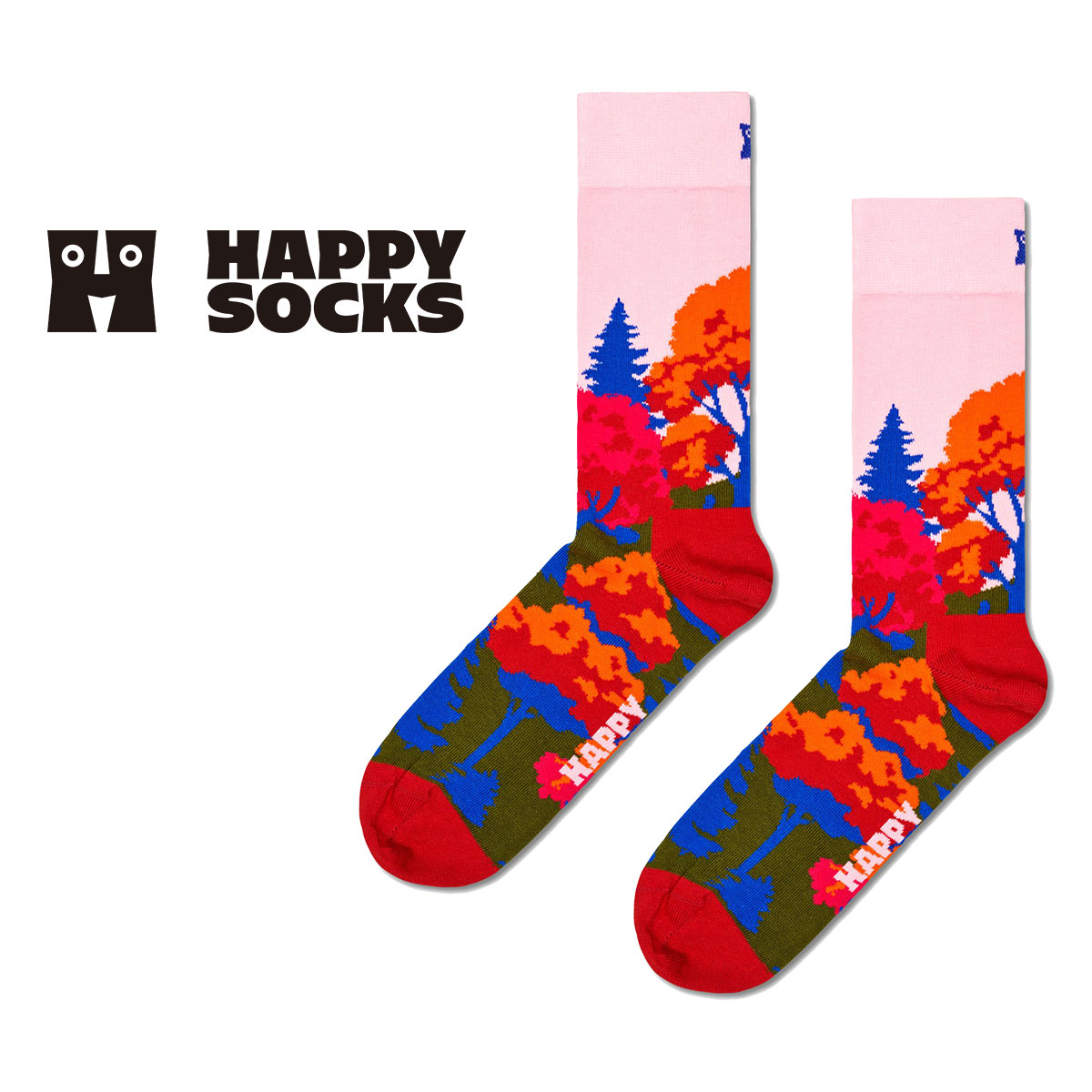 Happy Socks ハッピーソックス  Autumn ( オータム ) クルー丈 ソックス メンズ ＆ レディース   10240400