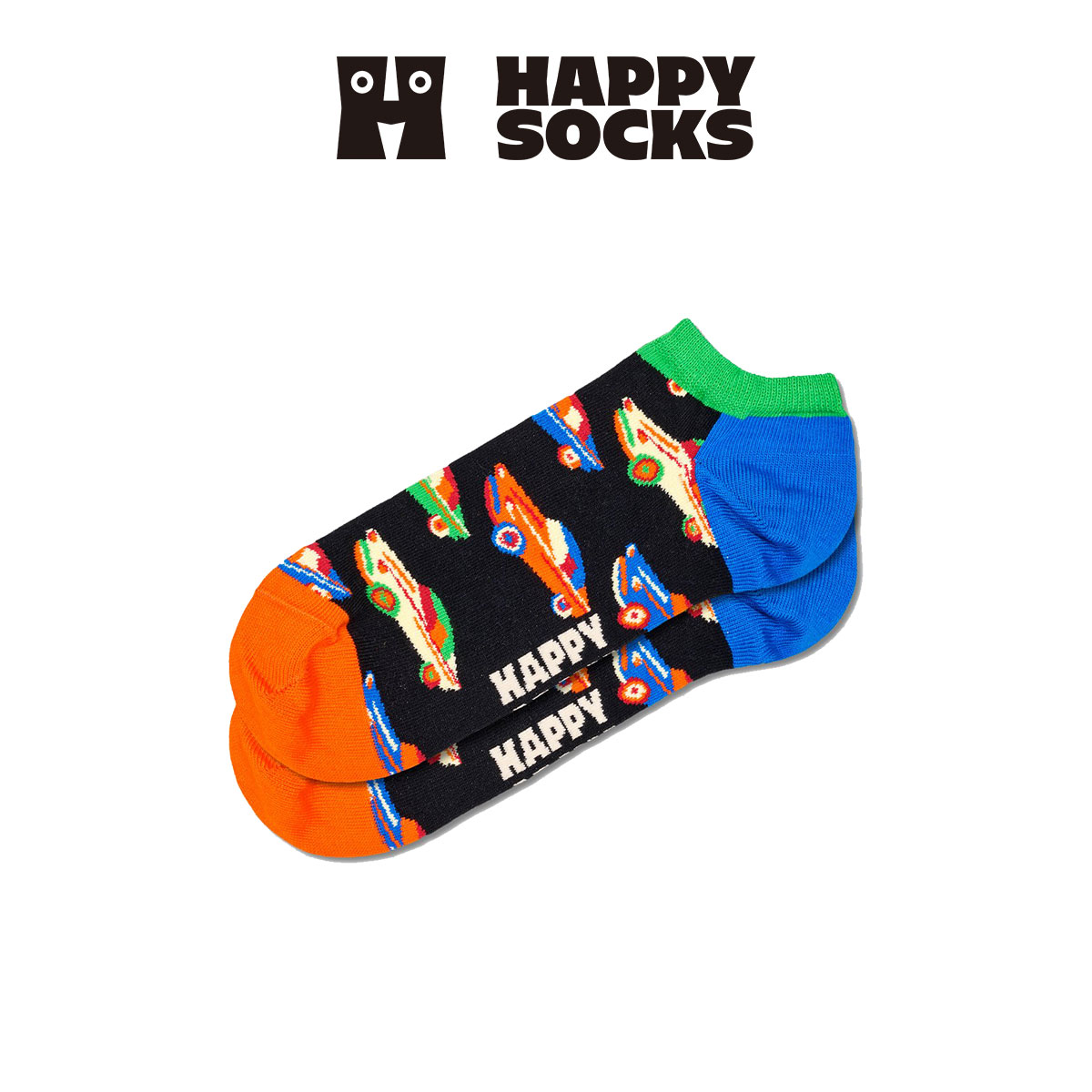 Happy Socks ハッピーソックス  Car(カー ) スニーカー丈 ソックス メンズ ＆ レディース  10240220