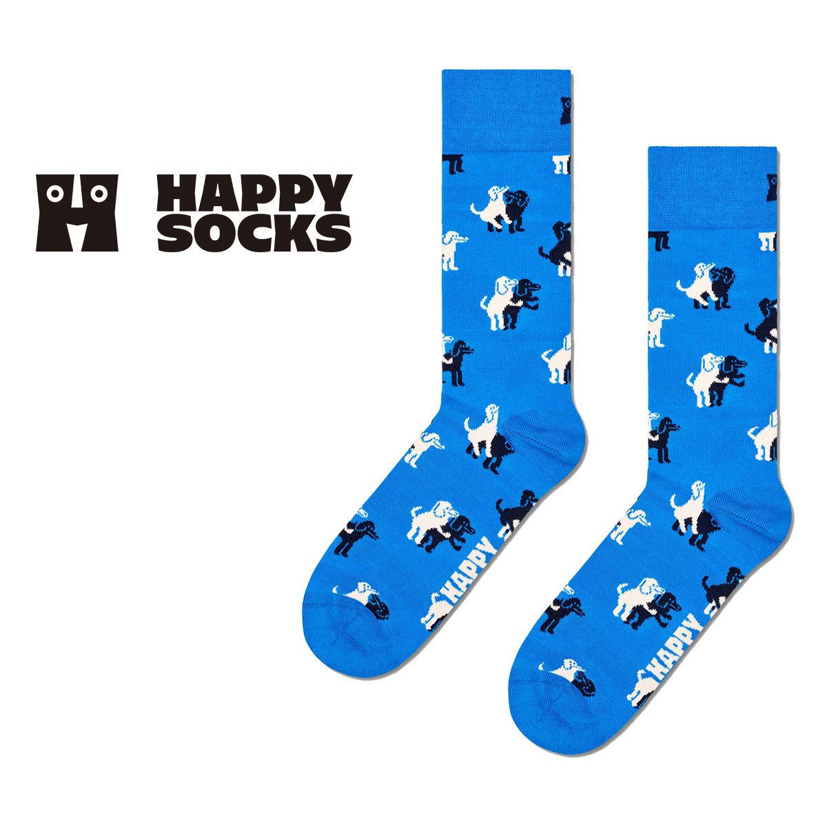 Happy Socks ハッピーソックス  Doggy Style(ドギースタイル ) クルー丈 ソックス メンズ ＆ レディース  10240324