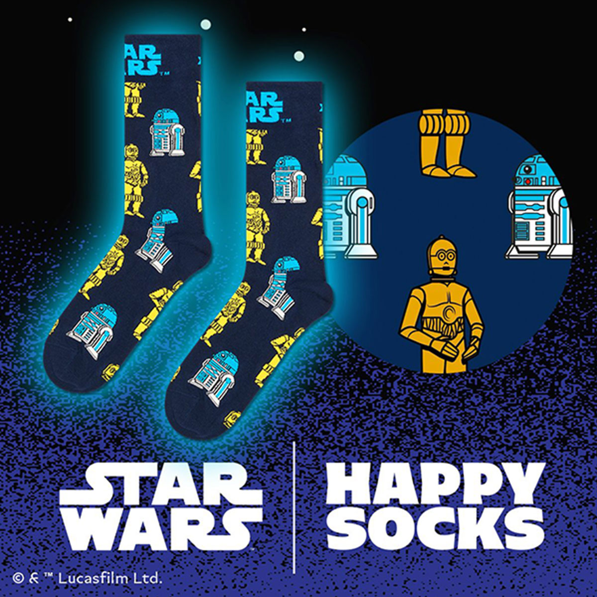 【Limited】Happy Socks  × Star WarsR2D2 & C3PO 14240040  <img src='/banner_images/banner_0000000180.gif'>