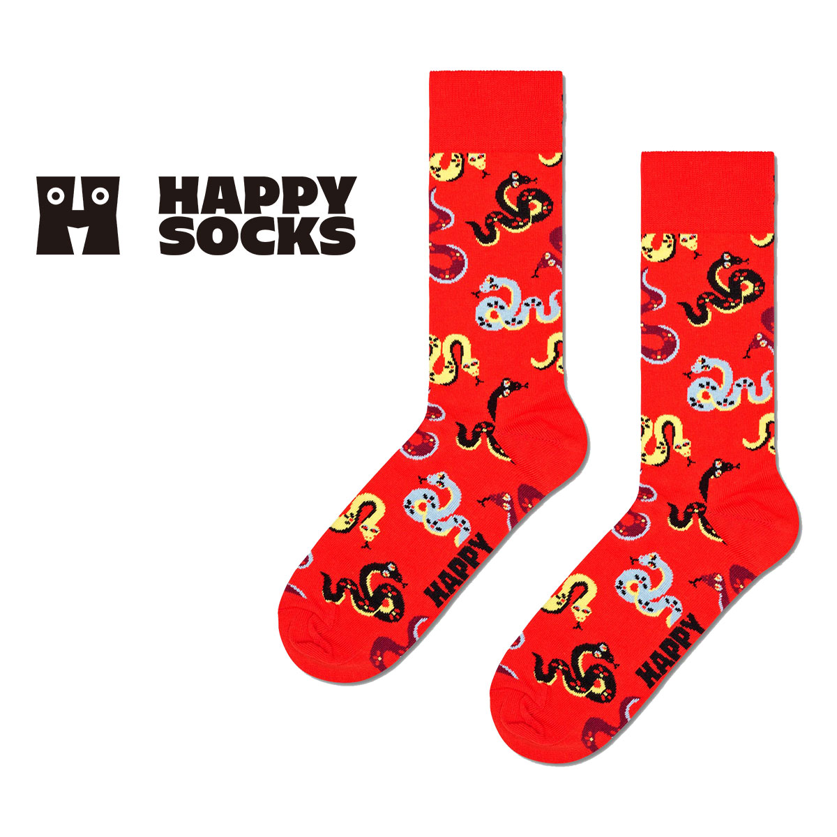 Happy Socks ハッピーソックス  Lunar New Year(ルナー ニューイヤー ) クルー丈 ソックス メンズ ＆ レディース  10240365