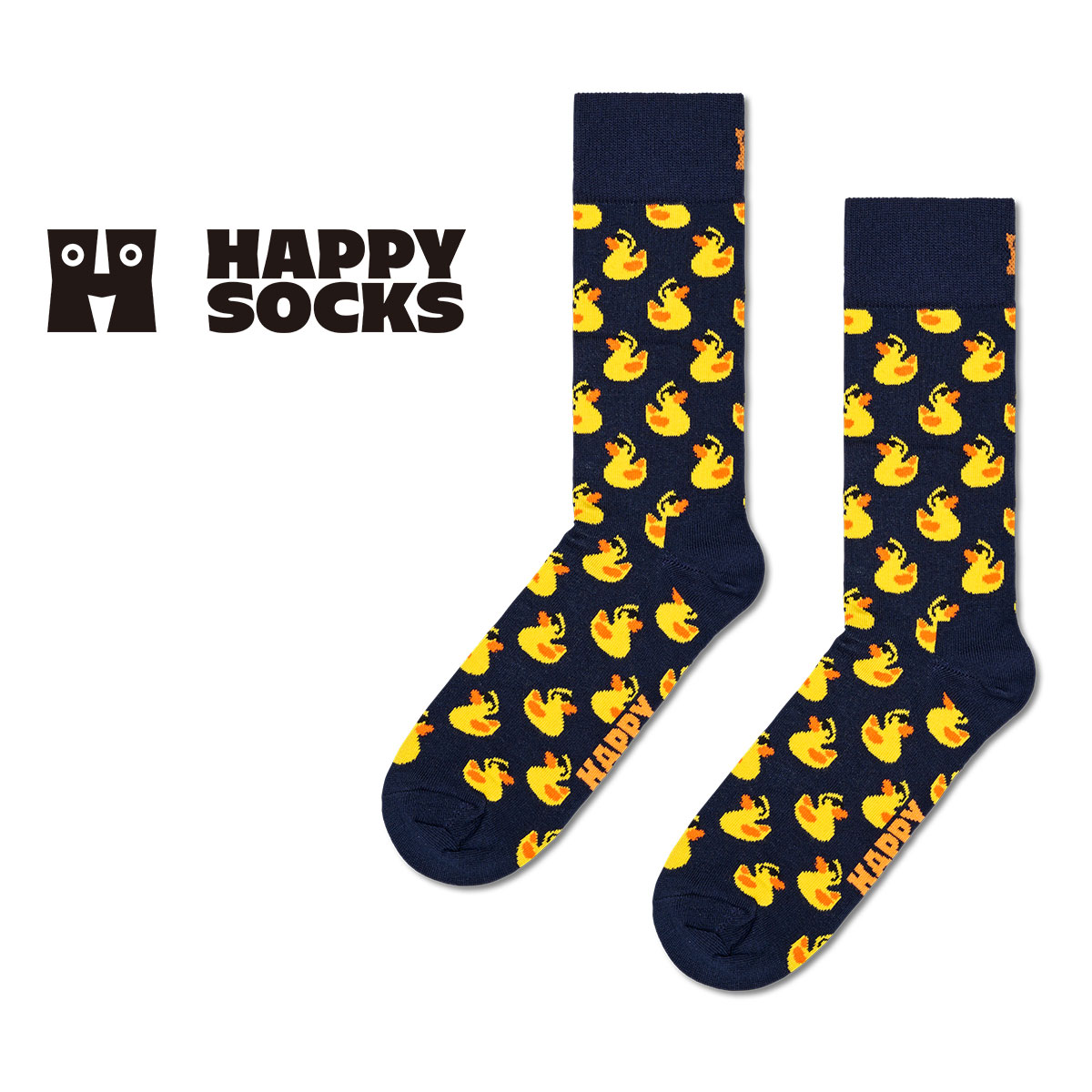 【24SS】Happy Socks Rubber Duck ( ラバーダック ) ブルー クルー丈 ソックス  <img src='/banner_images/banner_0000000180.gif'>