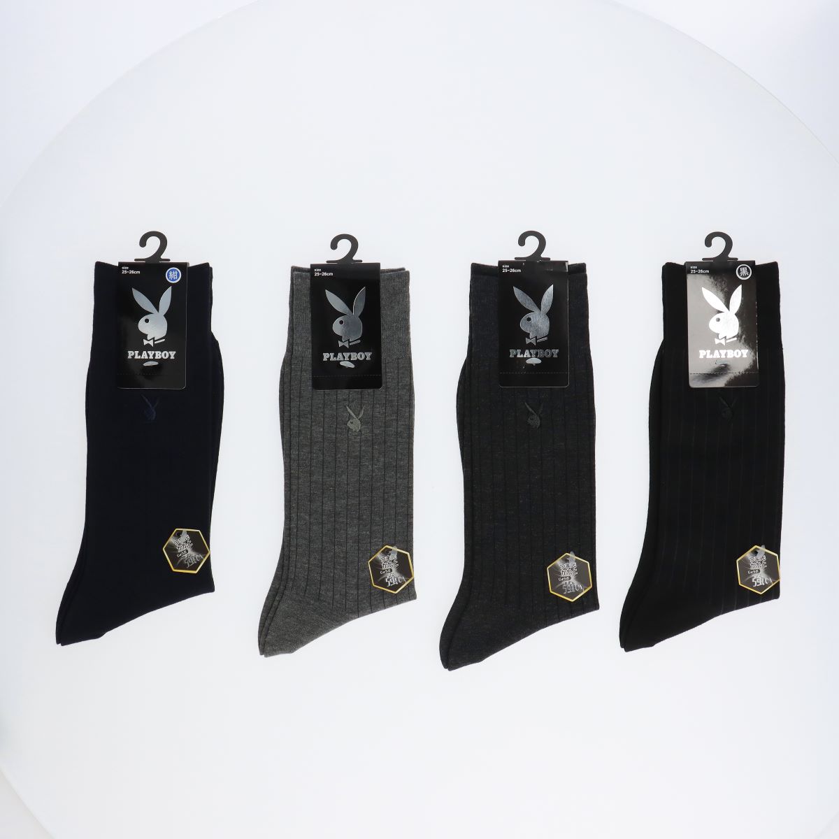 【25fw】PLAYBOY リブ　刺繍 ビジネス ソツクス