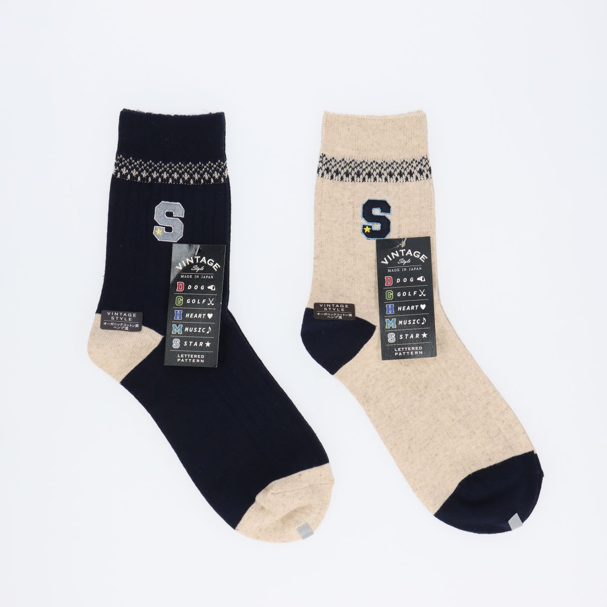 【25fw】NAIGAI STYLE VINTAGE レタードS刺繍 カジュアル