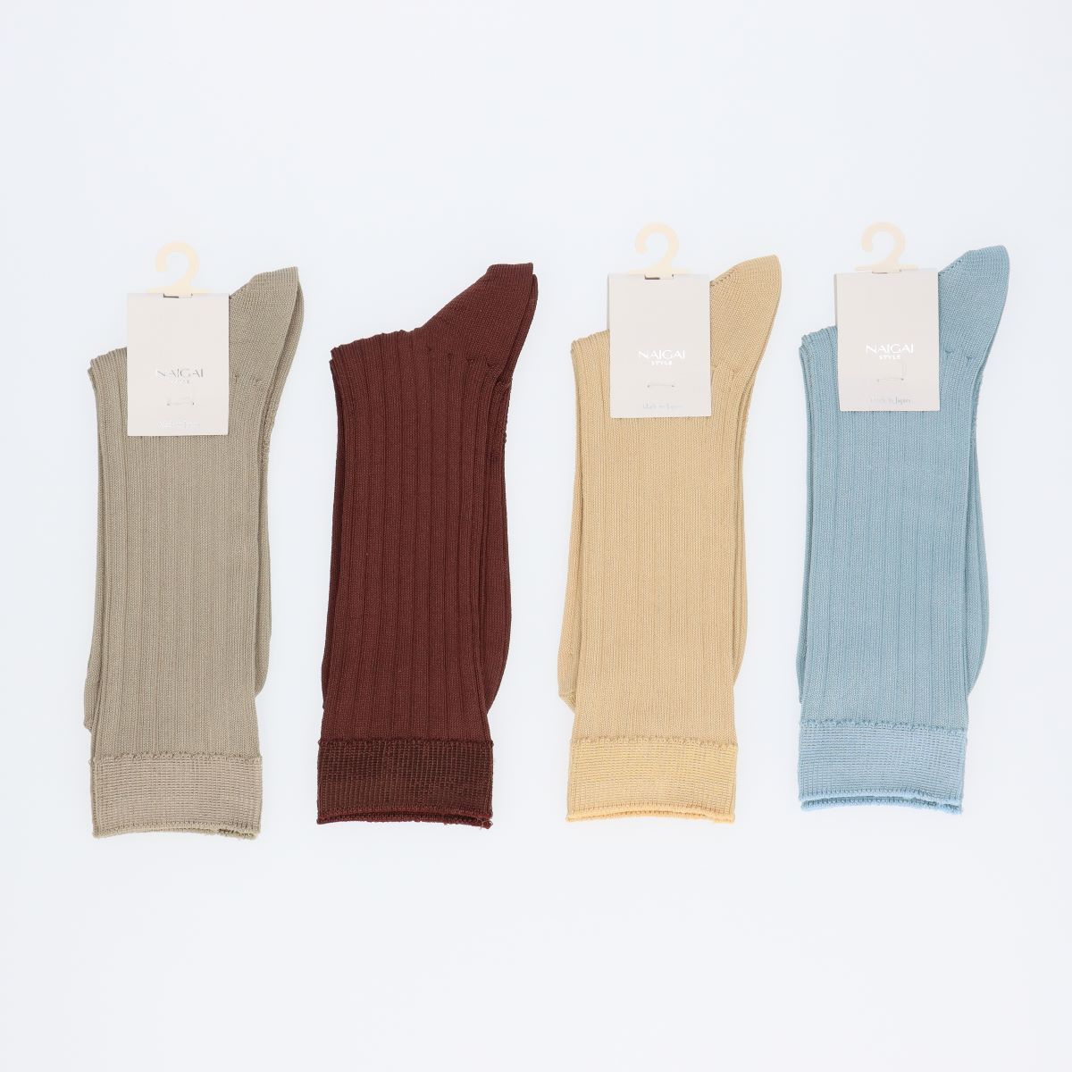 【25fw】NAIGAI STYLE BASIC 光沢リブクルー クルー