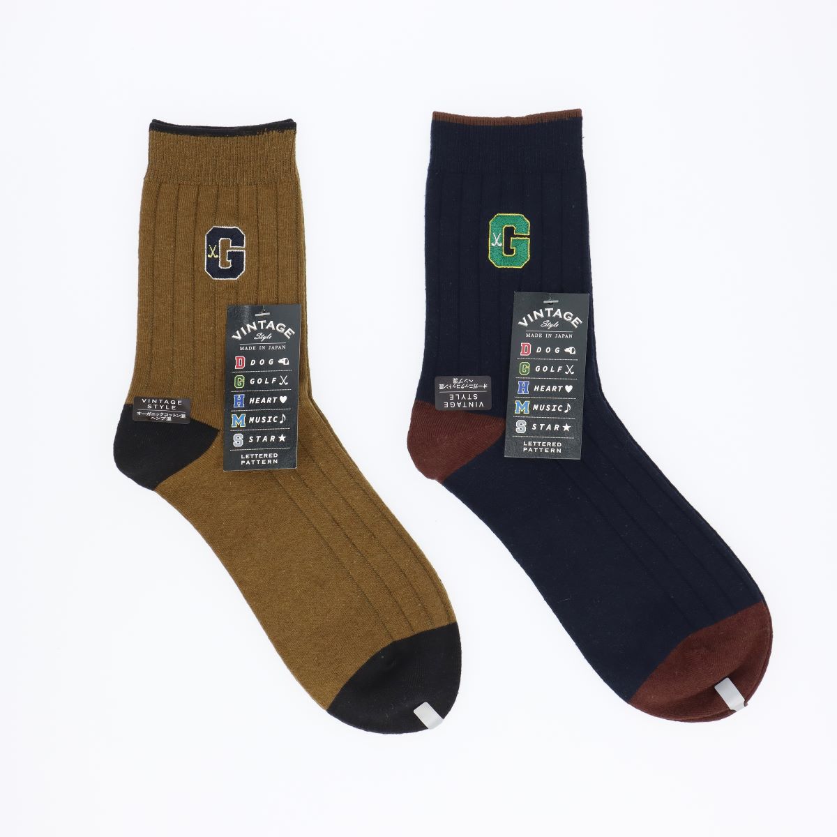 【25fw】NAIGAI STYLE VINTAGE レタードG刺繍 カジュアル