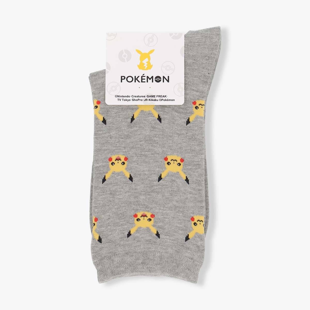 【25fw】ポケモン ピカチュウフェイスクルー クルー