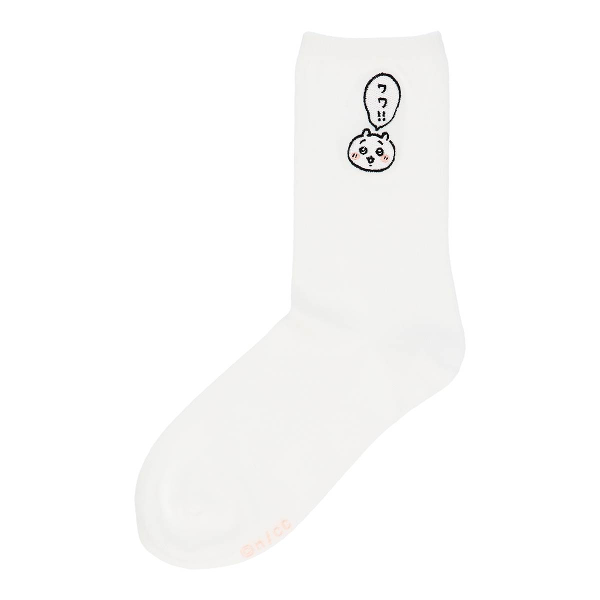 ちいかわ クルー丈 ワワ！！ ソックス ワンポイント ちいかわ刺繍 靴下 レディース キャラクター 03197021