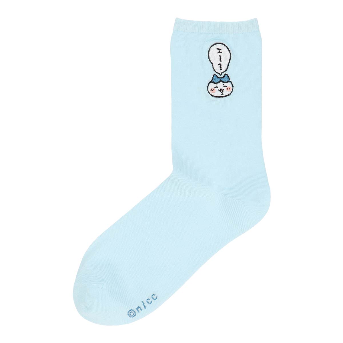 ちいかわ クルー丈 エ〜？ ソックス ワンポイント ハチワレ刺繍 靴下 レディース キャラクター 03197023