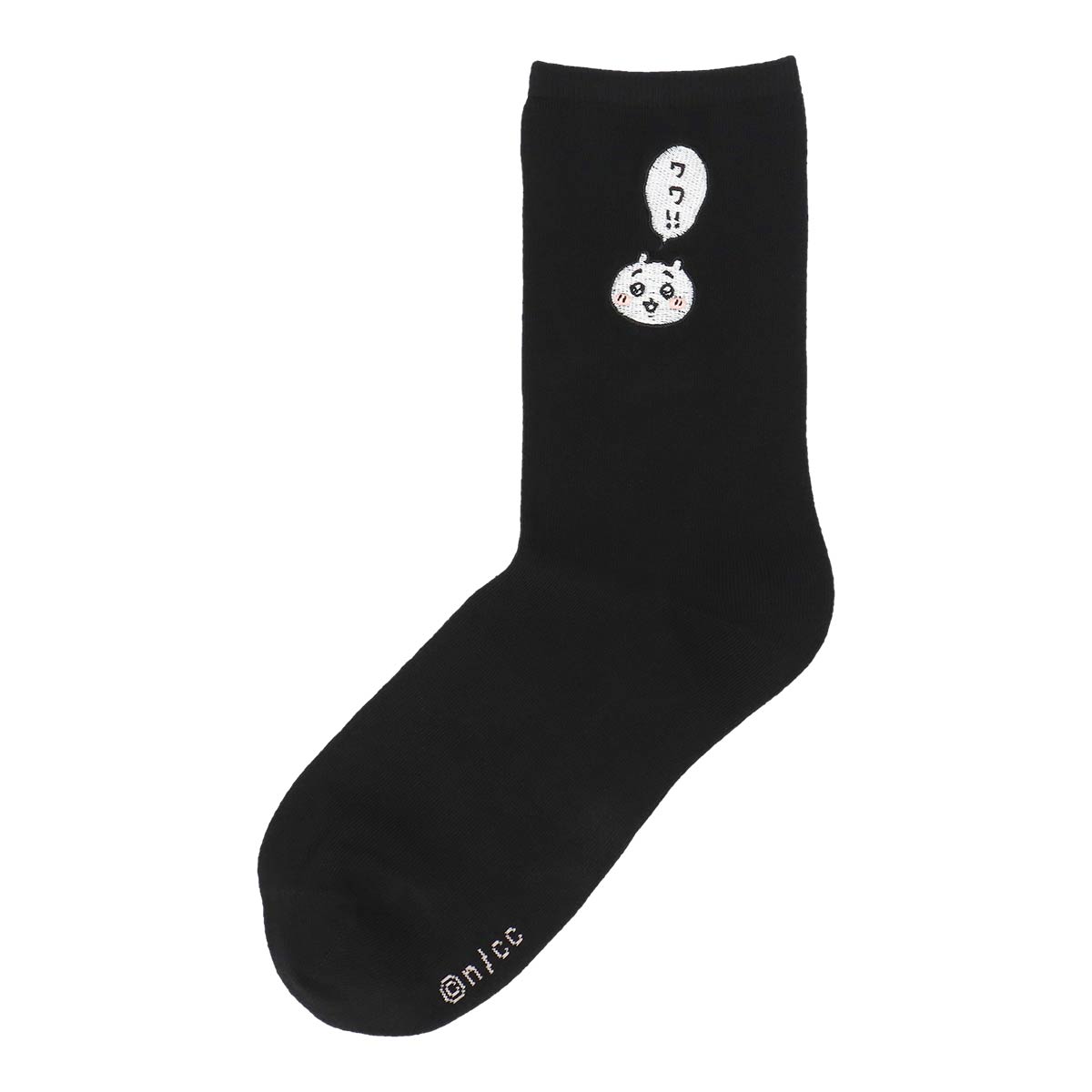 ちいかわ クルー丈 ワワ!! ソックス ワンポイント ちいかわ刺繍 靴下 レディース キャラクター 03197021