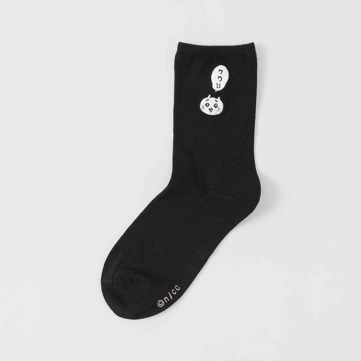 ちいかわ クルー丈 ワワ!! ソックス ワンポイント ちいかわ刺繍 靴下 レディース キャラクター 03197021