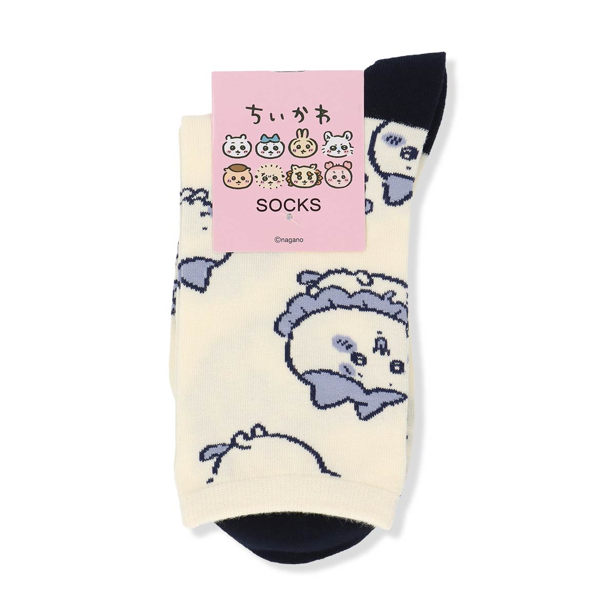 ちいかわ クルー丈 ソックス ハチワレ総柄 靴下 レディース キャラクター 03197028