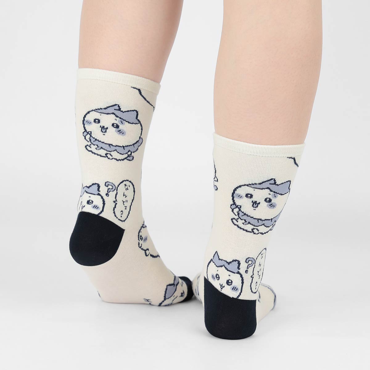 ちいかわ クルー丈 ソックス ハチワレ総柄 靴下 レディース キャラクター 03197028