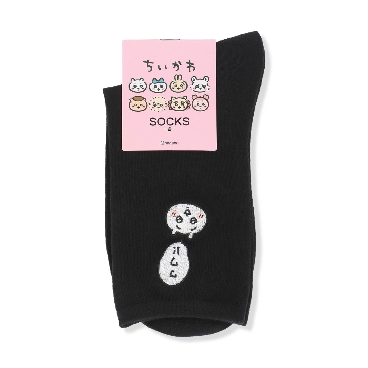 ちいかわ クルー丈 ワワ!! ソックス ワンポイント ちいかわ刺繍 靴下 レディース キャラクター 03197021