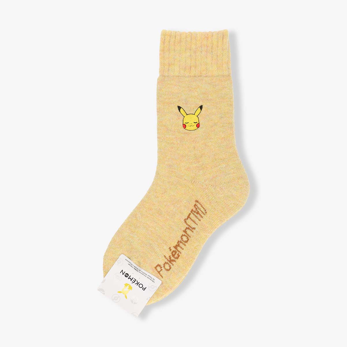 【25fw】ポケモン ピカチュウワンポイントルームソックス パイル・カバー