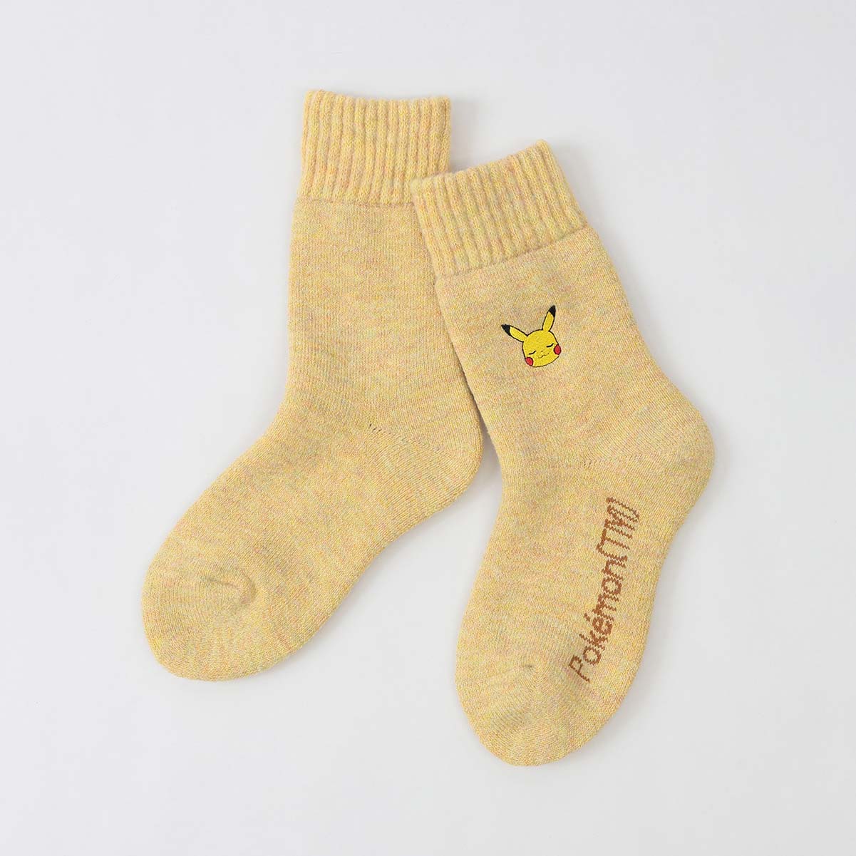 【25fw】ポケモン ピカチュウワンポイントルームソックス パイル・カバー