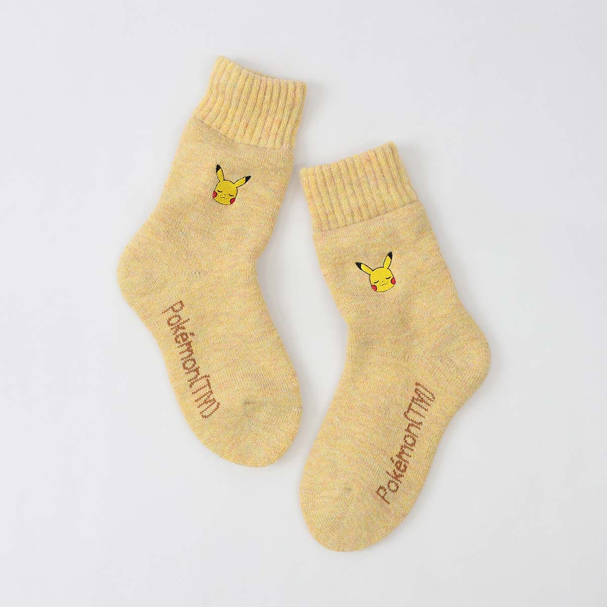 【25fw】ポケモン ピカチュウワンポイントルームソックス パイル・カバー