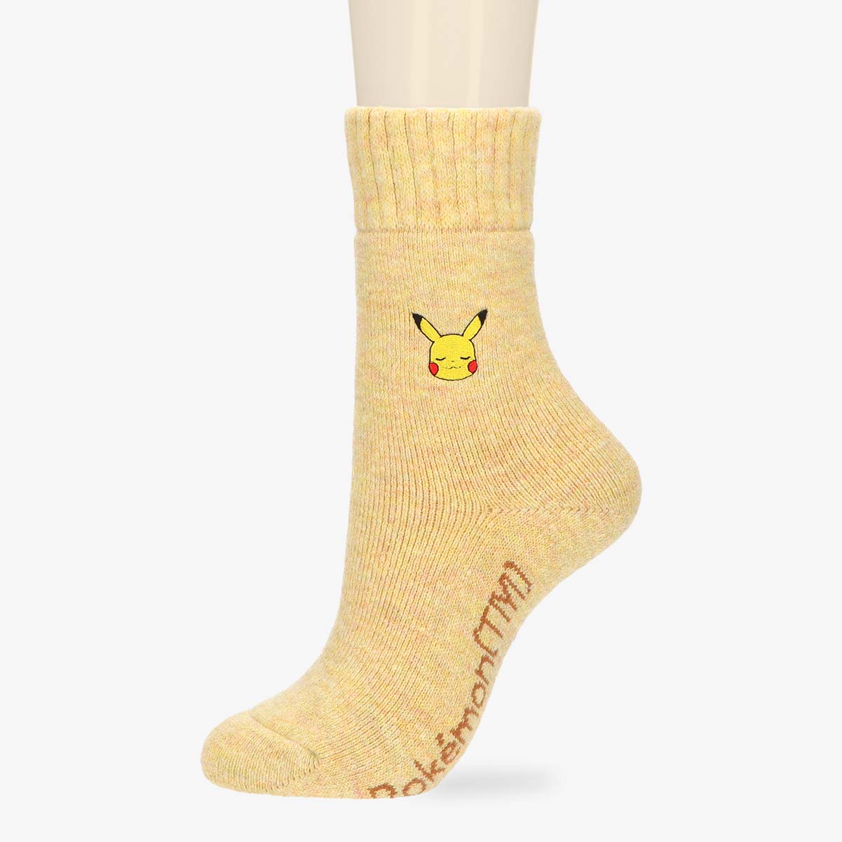 【25fw】ポケモン ピカチュウワンポイントルームソックス パイル・カバー