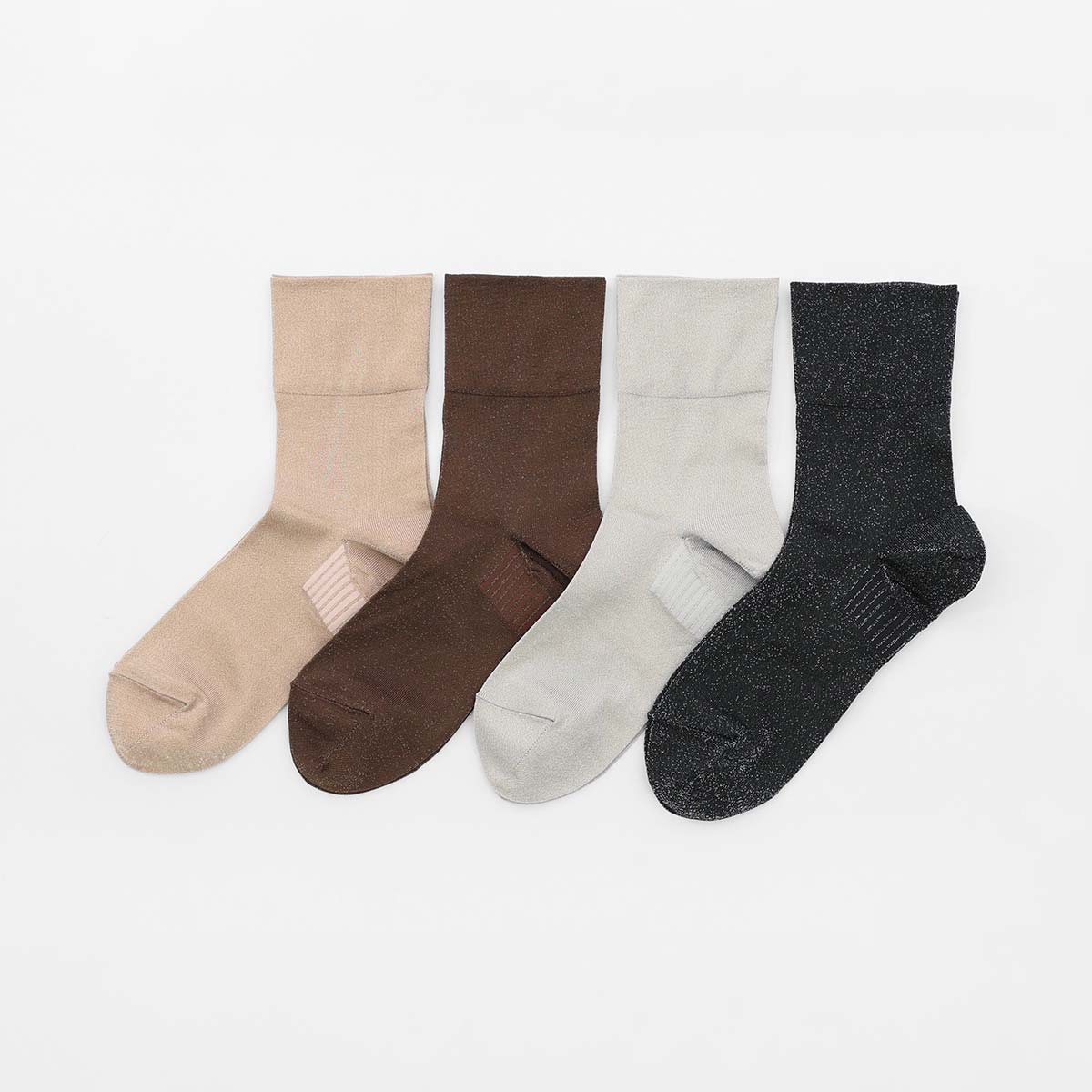 BASIC ラメダブルカフ クルー