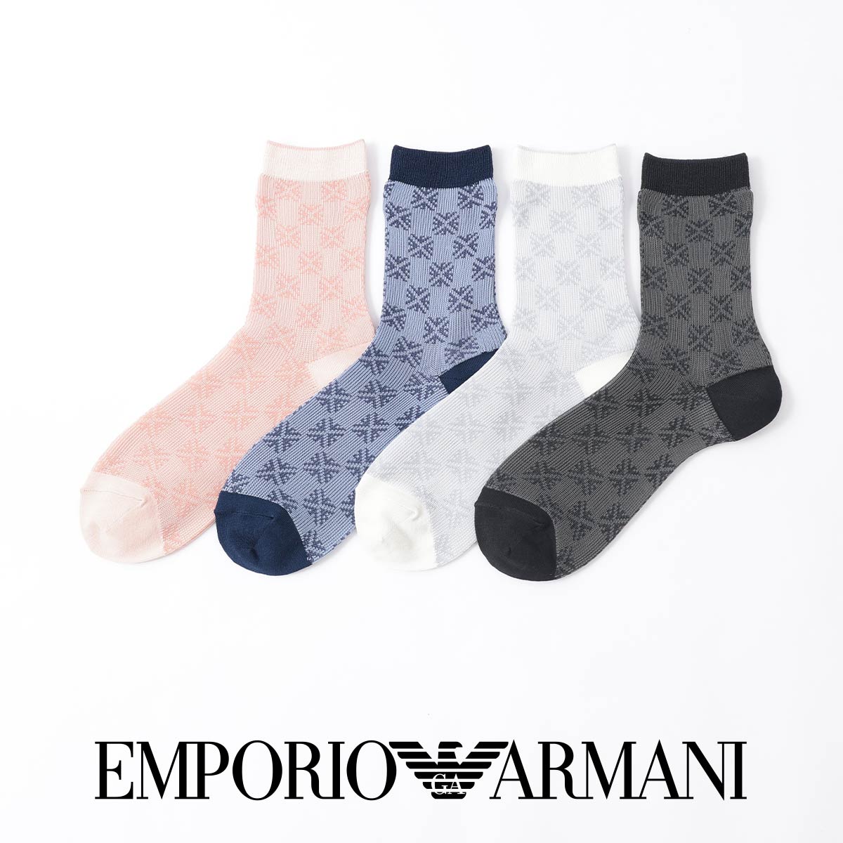 イーグル ジャガード クルー丈 ソックス レディース