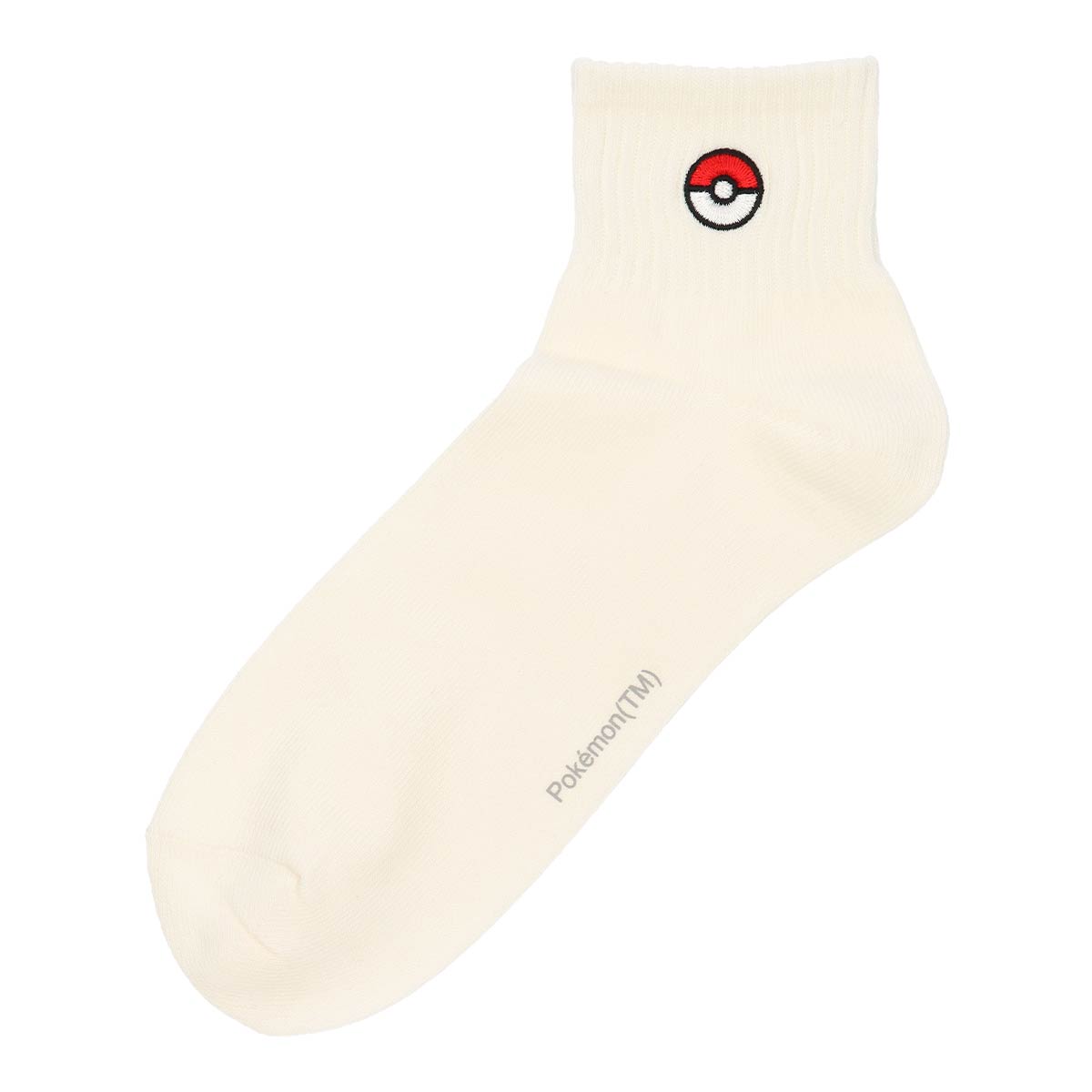 ホケモン ポケモン モンスターボール ワンポイント ショート クルー丈 カジュアル ソックス メンズ 靴下 男性 プレゼント ギフト 02432202 ショート