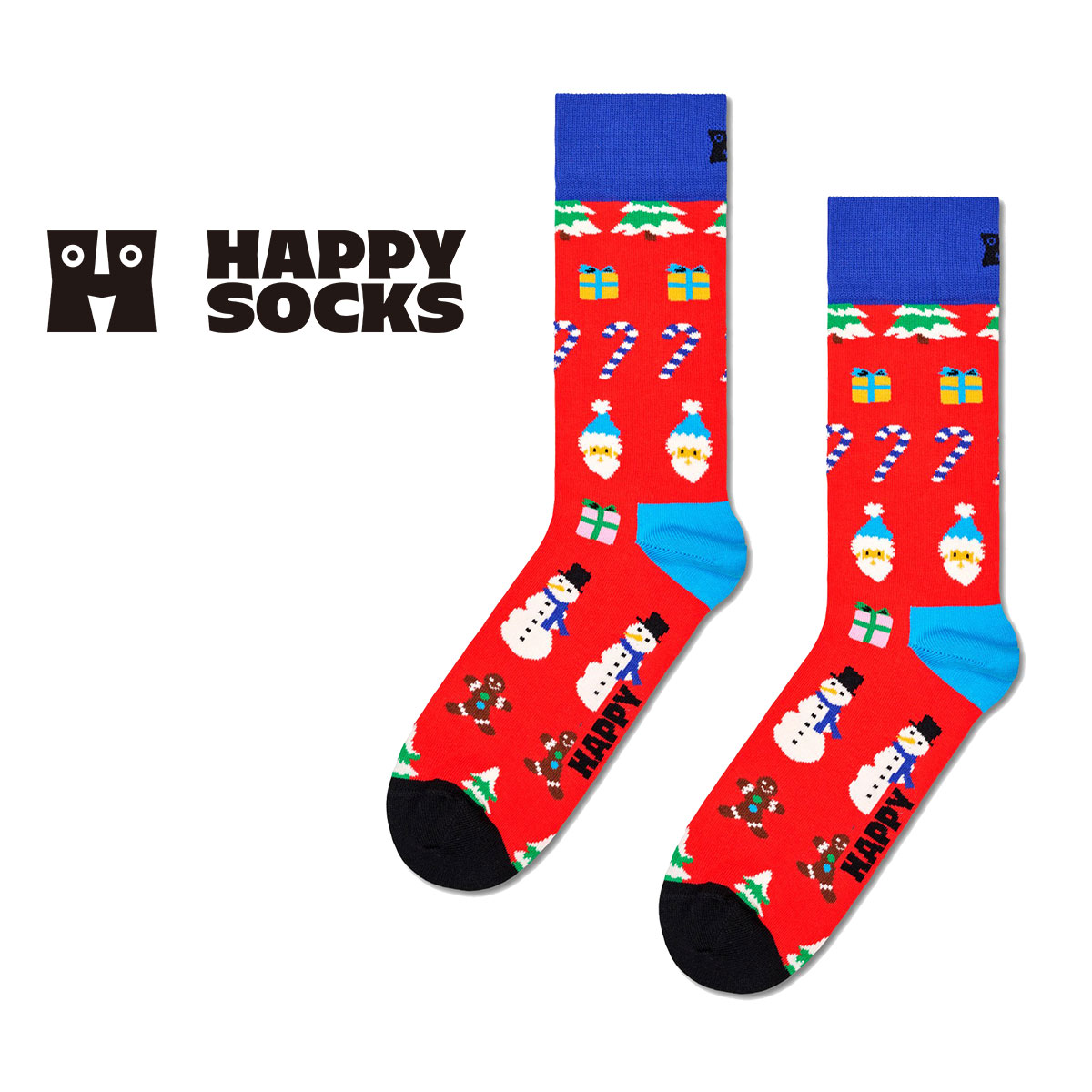 Happy Socks ハッピーソックス All I Want For Christmas （ オール アイ ウォン フォー クリスマス ）クルー丈 ソックス 靴下 ユニセックス メンズ ＆ レディース